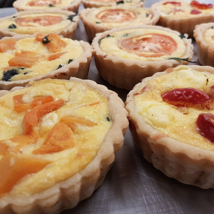 Small Quiches - Vegetarian - Bulk, savoury