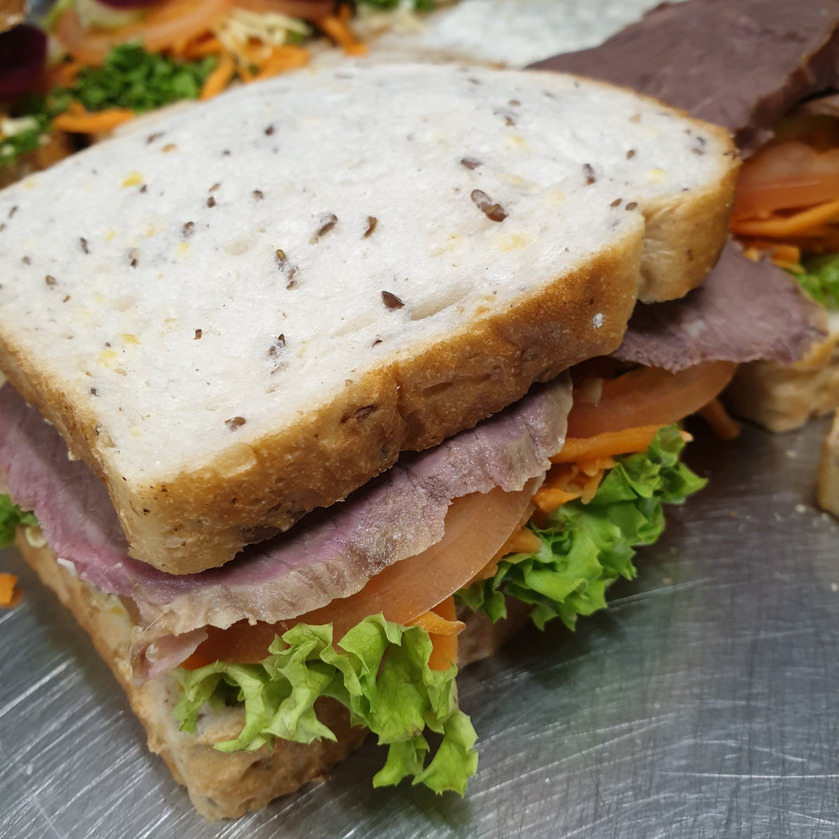 Roast Beef Dagwood -  beef, sandwiches